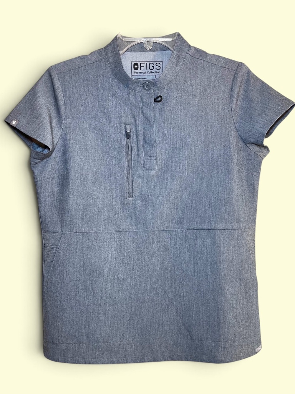 Figs Graphite (#1379) Sucre Moto Scrub Top Size XS